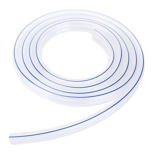 Generic Milking Machine Hose Replacement, 3 Meter Transparent PVC Tube G1 8 Thread Wear and Pressure, Ideal for Dairy Farm Piping