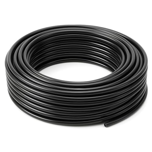 Pangda 65.5ft 3/8''od Air Line Brake Hose Dot Pneumatic Nylon Tube Black Pa12 20 Metertubing System Fluid Transfer Conveying Compressed Lubricants Hydraulic Water Chemical Solutions(pa12 Nylon) - size: 3/8''od 65.5ft