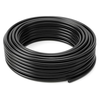 Pangda 1/4''od 32.8ft Air Line Brake Hose Pneumatic Pa12 Nylon Tube Black PA12 20 MeterTubing System Fluid Transfer Conveying Compressed Lubricants Hydraulic Water Chemical Solutions - size: 1/4''od 32.8ft