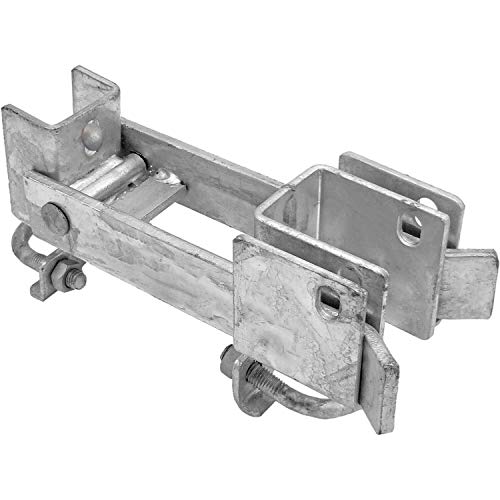Jake Sales Chain Link Commercial Strong Arm Double Gate Latch - Latches Two Gates Together Without The Need of a Drop Rod - Chain Link Double Gate Latch for 1-5/8inches Thru 2inches Gate Frames - size: Commercial - Each