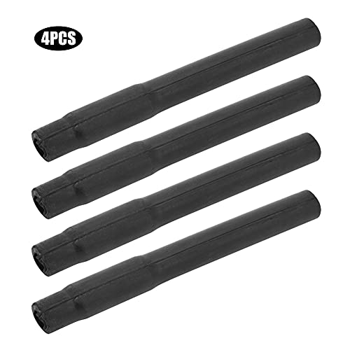 4PCS Milking Short Tube Milking Machine Accessories Food Grade Milking Cup Set Parts Rubber Short Tube Pipe for Cow Milking Machine (Black Short Milk Tubes (4 in a Pack))