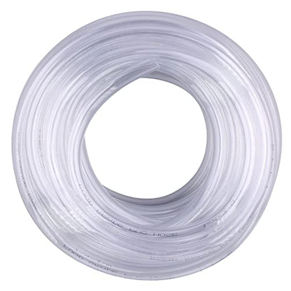 Clear Vinyl PVC Tubing 1/4" ID X 3/8" OD Plastic Flexible Food Grade Hose 25 Feet - size: 1/4" 3/8", style: 25 Feet