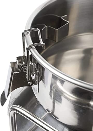12-60L Milk Can 304 Stainless Steel Milk Transport Can Milk Bucket Wine Pail Barrel Tea Canister Tote Jug with Sealed Lid Heavy Duty Liquid Storage Container,20L,50L(13.16 Gallon)