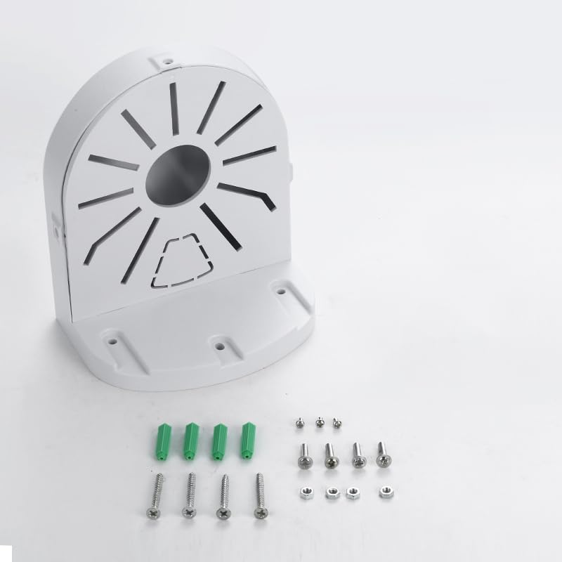 Indoor Outdoor Camera Bracket ABS Plastic Wall Mount L-Shaped Bracket for Security Dome IP Camera Mounting, Junction Box Cable Management (4.5in-SL-4PACK) - style: 4.5in-SL-4PACK