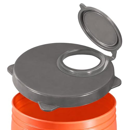 Skywin 5 Gallon Bucket Lid, Seal Lid, Wood Pellet Storage Containers, Bird Seed Container, Lump Charcoal Storage, Weather Resistant Rubber (Bucket Not Included) (Grey) - color: Gray