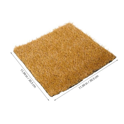 BESPORTBLE 4pcs Washable Artificial Grass Nesting Pads Reusable Bedding Liners for Hens Nest Box Mats for Egg Laying Sturdy Nesting Turf for Chicken