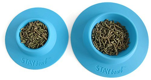 Tip-Proof Bowl for Guinea Pigs and Other Small Pets - Sky Blue - Large 3/4 Cup Size New - size: Large