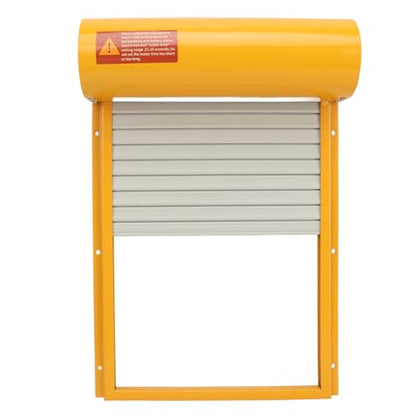 Automatic Chicken Coop Door Opener Battery Powered Timer LED Display with Programmable Controller for Chicken Duck Goose Poultry Coop (Yellow) - color: Yellow