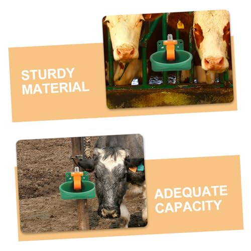 BESPORTBLE 2pcs Automatic Goat and Cow Drinking Bowl Plastic Sheep Waterer Trough Float Valve Livestock Auto Water Dispenser for Cattle and Horses