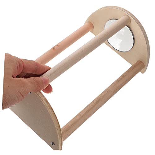 GANAZONO Chicken Roosting Perch Sturdy Wooden Stand for Brooder Coop Durable Chick Roosting Bar for Leg Exercise Engagement Chick for