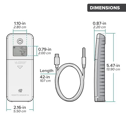 Temp Tracker Pro Wi-Fi Alert System: Bridge Gateway, 3 in/Out Temp. and Humidity, a Temperature Probe with Ambient Temp. and Humidity, Interior Temp. and Humidity Display with Comfort Meter - size: Super