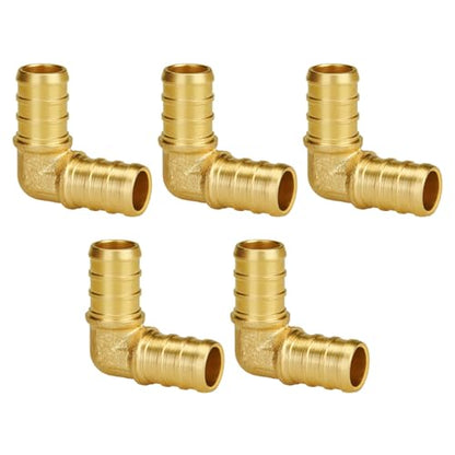 SUNGATOR 5-Pack 1/2" Pex 90 Degree Elbow, Pex Elbows 1/2 Inch Fittings - size: 1/2" Elbow, 5 Pack