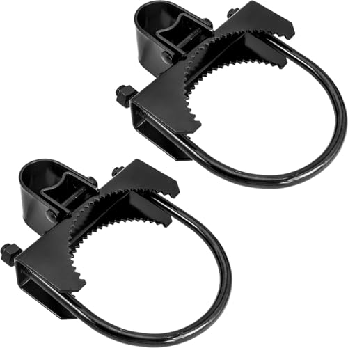 Black 6-5/8" x 1-5/8" or 1-7/8" Bulldog Hinge - Powder Coated - Pressed Steel - 2 Pack - size: BLACK 6-5/8 (2 PACK)