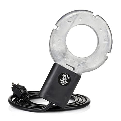 Farm Innovators Utility De-Icer for up to 25 Gallon Container - 250W Water Deicer- Ice Chaser Cast Aluminum Design for Plastic or Metal Water Container | Stock Tank Heater, Farm Innovators De-Icer, Ice Chaser, Submergible Thermostat, Livestock Water Heate