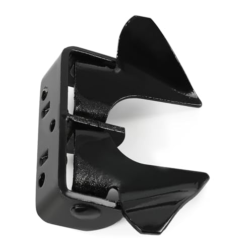 Wall Mount Butterfly Latch 1-3/8" to 1-5/8", Gate Fork Lock with Padlock Hole, Chain Link Fence Parts, Gate Fork Latch,Chain Link Fence Gate Latching Hardware(Black) - color: Black