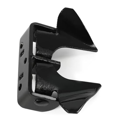 Wall Mount Butterfly Latch 1-3/8" to 1-5/8", Gate Fork Lock with Padlock Hole, Chain Link Fence Parts, Gate Fork Latch,Chain Link Fence Gate Latching Hardware(Black) - color: Black