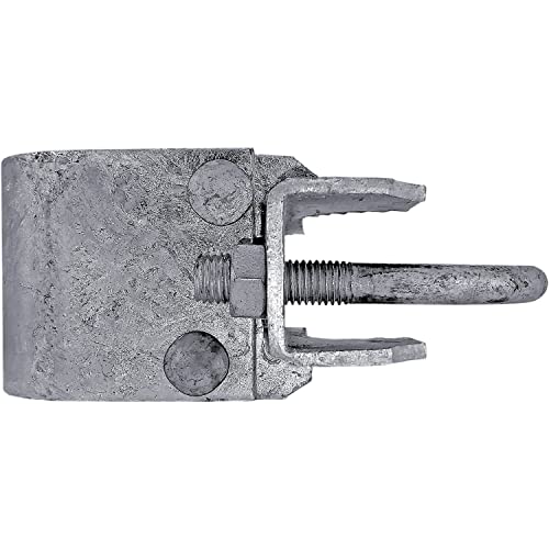 Chain Link Fence Bull Dog Commercial Duty Gate Hinge-for 2-3/8" Outside Diameter Gate Post/Pipe & 1-5/8" Thru 1-7/8" Gate Frames-Galvanized Chain Link Post Gate Hinge -Includes Nuts/Bolts - size: 2-3/8" Post - 1-5/8 & 1-7/8" Gate Frames