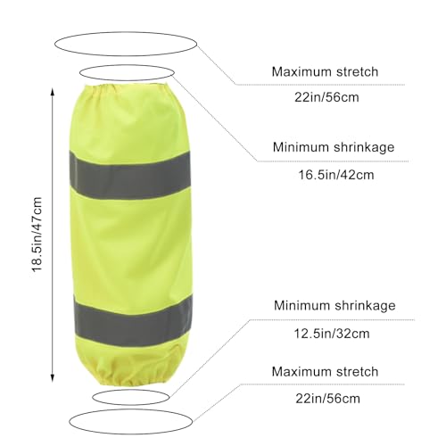 A-SAFETY unisex-adult Class E Two-tone Mesh Leg Gaiters - color: Kint Yellow