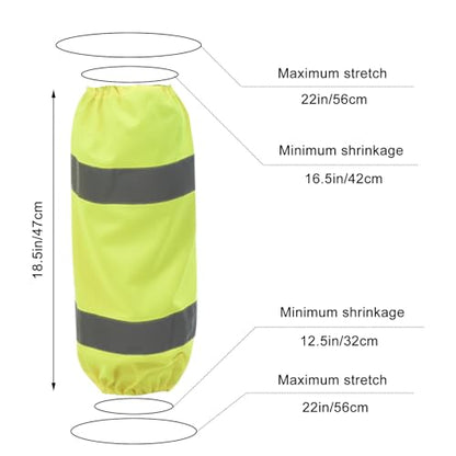 A-SAFETY unisex-adult Class E Two-tone Mesh Leg Gaiters - color: Kint Yellow