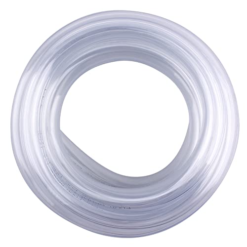 DERNORD PVC Tubing 3/4"ID X 1"OD Flexible Clear Vinyl Hose 10 Feet for Food Grade - size: 10 Feet, style: 3/4"ID X 1"OD