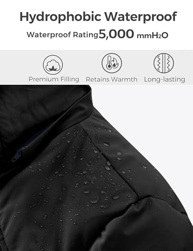 wantdo Women's Long Quilted Winter Coat Thicken Puffer Jacket with Faux Fur Hood - color: Black, size: Medium