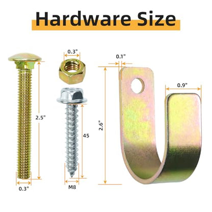 Two Way Gate Latch – Blue Heavy Duty Farm Gate Latch | Fits Round Tube Gates with 1-5/8" to 2" Tubes – 2-Way Latch with Screws & Phillips Screwdriver, Ideal for Farms & Pastures - color: 1 Pack Blue 2-Way Gate Latch