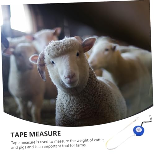 Animal Weight Tape Measure 2.5m Multipurpose Livestock Measuring Tape for Cattle Goat Pig Girth and Body Circumference Measurement Style