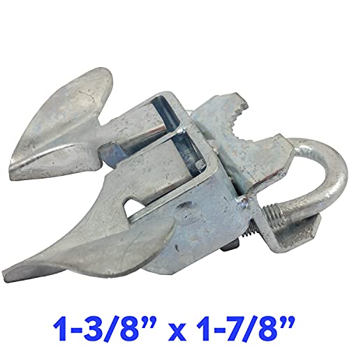 Galvanized Chain Link Fence Butterfly Gate Latch - 1-3/8" Gate Frame and 1-7/8" Gate Post - CASE Qty 25 - size: 1-3/8" X 1-7/8" - Case(25 Count)