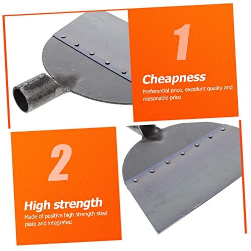 Totority Pig Manure Chicken Manure Shovel Long Handle Scoop Shovel Replacement Head for Home Use
