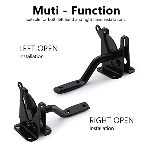 HOME MASTER HARDWARE Gate Latch for Wooden Fence Gates, Self-Locking Gate Latches, Heavy Duty Wood Door Hardware Kit for Outdoor Farm Garden Yard Pool