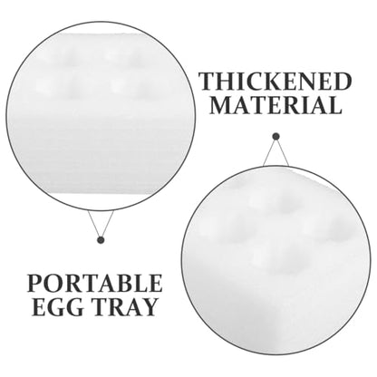 BESTOYARD Egg Holder Tray 10-Grid, Thickened Foam Shock-Absorbing Protective Container for Shipping & Refrigerator Storage, for Fresh Chicken Eggs