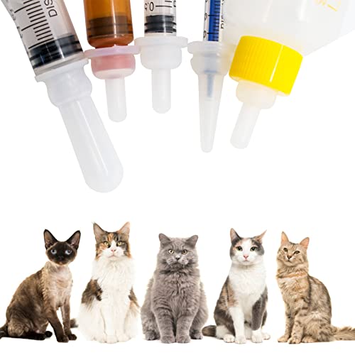 Puppy Kitten Bottle for Nursing, Newborn Baby Dog Cat Rabbit Feeding Bottles with Nipples Feeder Kit