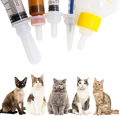 Puppy Kitten Bottle for Nursing, Newborn Baby Dog Cat Rabbit Feeding Bottles with Nipples Feeder Kit
