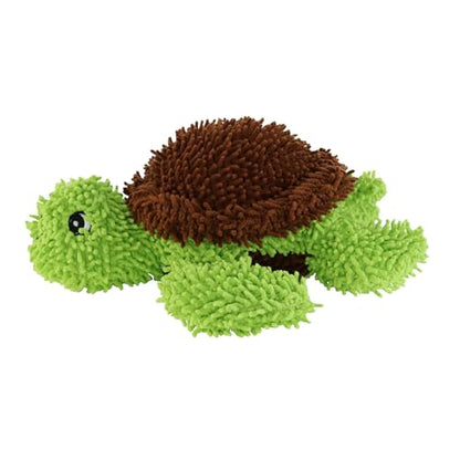 MIGHTY® 2 Pack Microfiber Medium Turtle Dog Toys | Ultra Durable Plush Toy with Multiple Layers & Reinforced Seams , Washable and Floats , Mighty® Construction - color: 2PK Green Brown Turtle