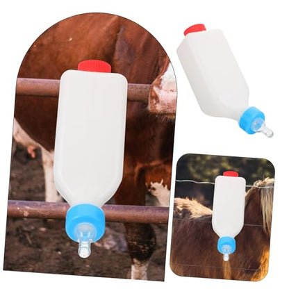 Hanging Lamb Feeding Bottle for Goats and Sheep Calf Nursing Container Adjustable Design Sturdy Animal Milk Feeder for Pets and Livestock