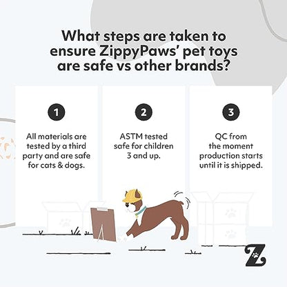 ZippyPaws Burrow- Interactive Dog & Puppy Toys for Boredom, Stimulating Pet Products to Keep Them Busy, Hide & Seek Plush Dog Puzzles, Squeaky Toy for Enrichment, for Small & Medium Dogs- Pig Barn