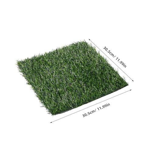 Levemolo 6pcs Chicken Coop Nesting Pads - Washable Grass Carpet Nest Mat for Laying Hens - Artificial Turf Bedding for Poultry House and Chicken Box Liners 11.8x11.8 Inch - color: Green