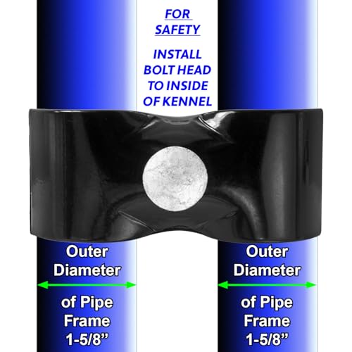Chain Link Fence Bull Dog Commercial Duty Gate Hinge-for 6-5/8" Outside Diameter Gate Post/Pipe & 1-5/8 Thru 1-7/8" Gate Frames - CASE Qty 4 - size: 6-5/8" Post - CASE