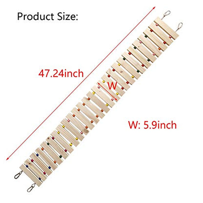 Chicken Coop Toy Chicken Toys for Hens Natural Wood Chicken Ladder Chicken Swing Chicken Perch for Birds Poultry Rooster Chicks L - size: L