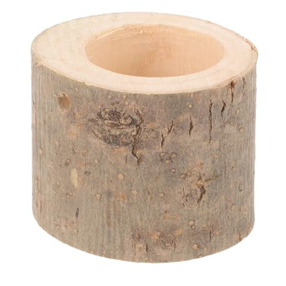 Wooden Hanging Small Animal Feeding Bowl Wear- Guinea Pig Feeder Suitable for Hamsters Chinchillas and Squirrels