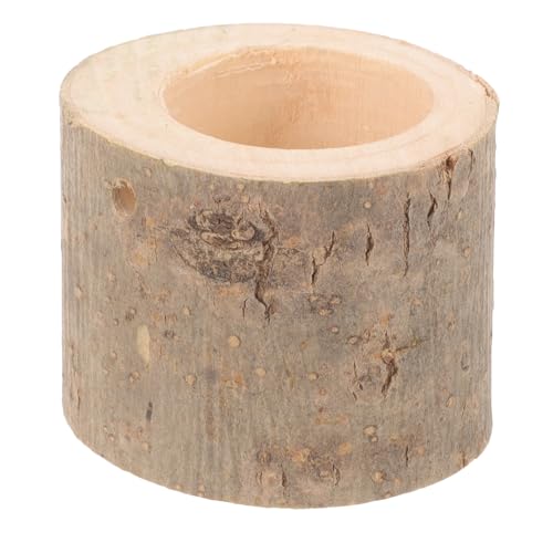 Wooden Hanging Small Animal Feeding Bowl Wear- Guinea Pig Feeder Suitable for Hamsters Chinchillas and Squirrels