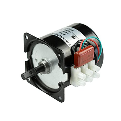 CHANCS Permanent Magnet Synchronous Gearbox Motor 60KTYZ 110V 25-30RPM CW/CCW Synchronous Reduction Motor with Motor Bracket Support Fixed Base - size: 25/30r/min Motor+Bracket