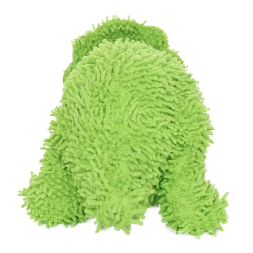 MIGHTY® 2 Pack Microfiber Medium Triceratops Dog Toys | Ultra Durable Plush Toy with Multiple Layers & Reinforced Seams , Washable and Floats , Mighty® Construction - color: 2PK Green Triceratops
