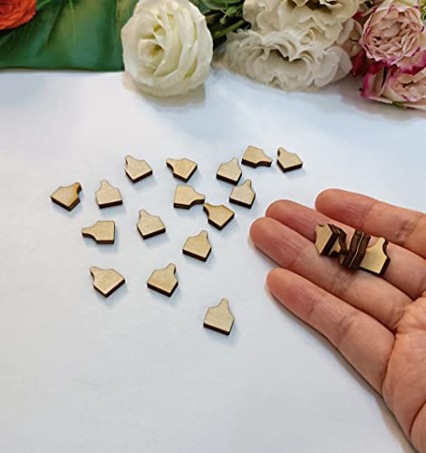 60pcs of Cow Tag Earring Ear Tag,Earrings Studs Sublimation Blanks Wood Earrings,Blanks Farm Animal Earrings Stud,DIY Country Western Jewelry (0.5'') - size: 0.5''