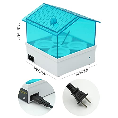 4 Egg Incubator, Incubators for Hatching Eggs, Mini House with Automatic Humidity Control Digital Professional for Hatching Duck Bird Quail Eggs