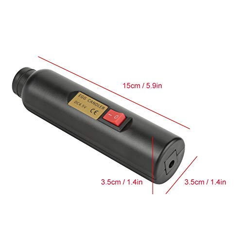 Egg Light, Battery Operated Egg Candling Tester Lamp Mini Lighting Incubator for Experiment Monitoring The Development of The Embryo Within The Egg