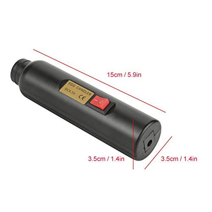 Egg Light, Battery Operated Egg Candling Tester Lamp Mini Lighting Incubator for Experiment Monitoring The Development of The Embryo Within The Egg