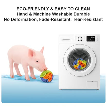 Snuffle Ball for Pigs – Pig Enrichment Toys for Mini Pigs, Potbellied Pigs & Farm Use – Interactive Foraging & Rooting Toy, Slow Feeding Pig Toys Accessories