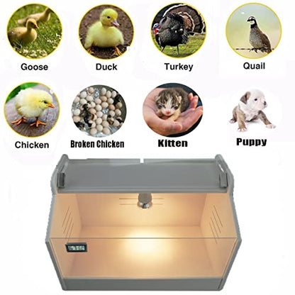 Intelligent Brooder Box 10-15 Newborns Chicks Quail Birds Small Animals Manual Incubators Poultry Heater Breeding Box