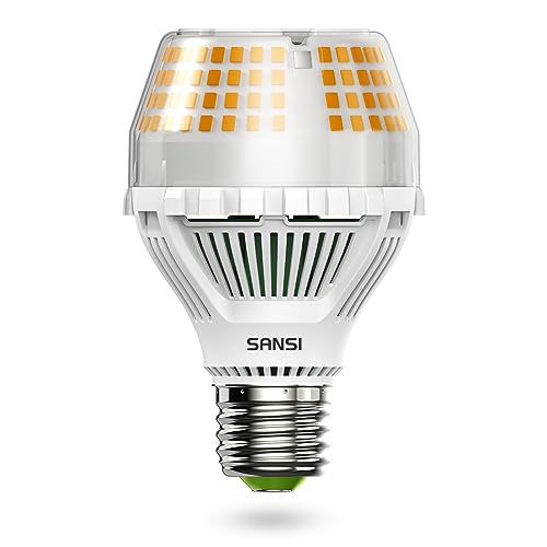 SANSI 250W Equivalent A19 LED Light Bulb, 4000 Lumens 3000K Soft Warm White E26 LED Bulbs, Non-Dimmable Bulb w/Ceramic Technology, 25 Watt Power Energy Saving Light Bulb for Home Office - color: 3000k Soft Warm, size: 4000 Lumen 1-Pack